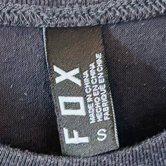 Fox Black Tank Top with White Logo - Picture 3 of 5